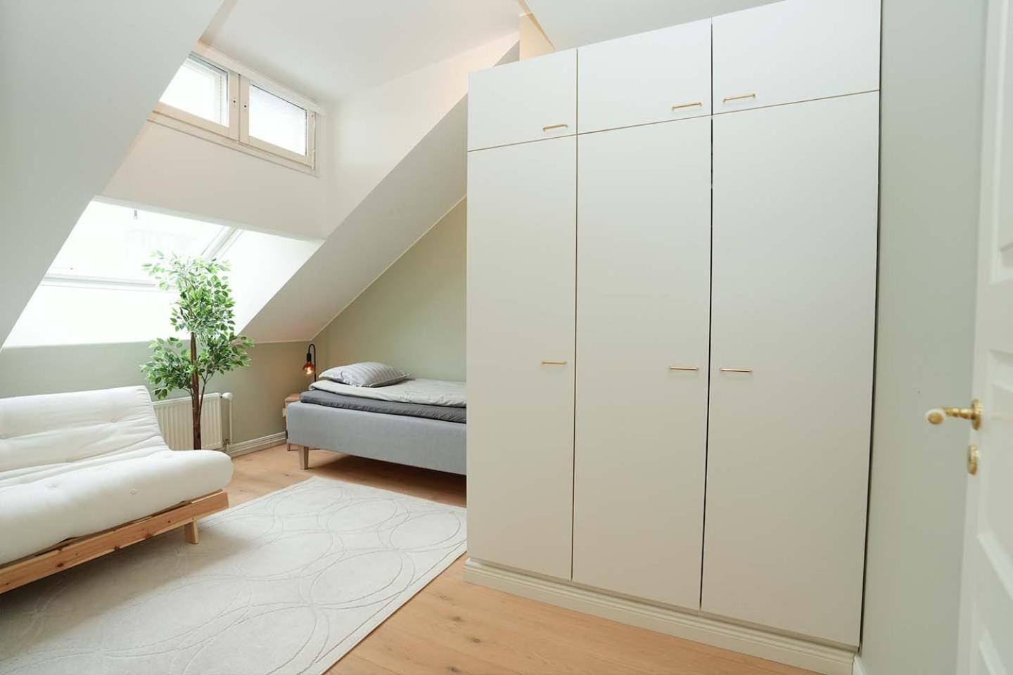 Bright & Modern Scandinavian Attic In Center